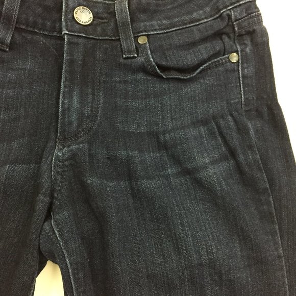 PAIGE Medium/Dark Wash 5 Pocket Logo Hardware VERDUGO Skinny Ankle Jeans - Picture 13 of 13